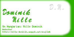 dominik mille business card